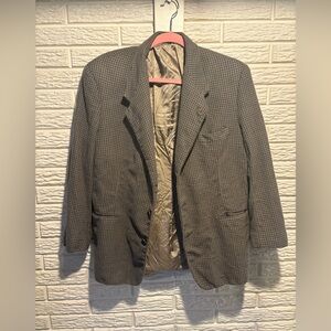Tan Houndstooth Vintage Blazer